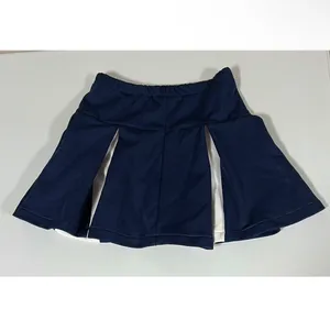 Squad On Navy Blue White Pleated Cheer Cheerleading Mini Skirt Bottoms Size M 🤍💙 thumbnail 2