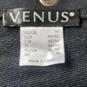 Venus Black Long Sleeve Top with Eyelet Detail thumbnail 2
