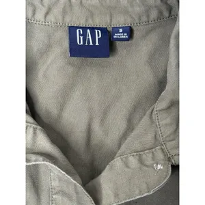 GAP Utility Popover Shirt Dress Women Sz Small Army Green Minimal Hipster Casual thumbnail 5