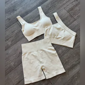 QQQ 3 pieces Cream Ribbed Intimates Set thumbnail 14