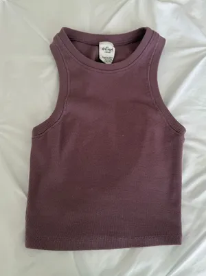 Ribbed Mauve Tank Top - Women thumbnail 1