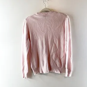Quince Mongolian Cashmere Crewneck Long Sleeve Sweater Minimal Pink Medium thumbnail 4