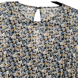 NWT Abercrombie & Fitch Womens Ditsy Floral Sheer Mini Dress Size Small Feminine thumbnail 6