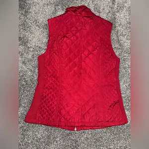 Adrienne Vittadini Red Quilted Vest thumbnail 2
