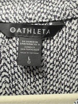 Athleta‎ Women Large Braiden Textured Shirt Jacket Shacket Granolachic Normcore thumbnail 8