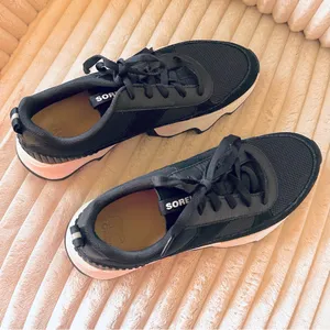 Sorel Women's Kinetic Impact II Wonder Lace Sneaker Shoes Black/Sea Salt thumbnail 2