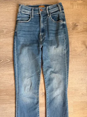 Mother Jeans The Hustler Ankle Fray in Layover 24 thumbnail 6