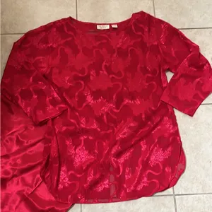Victoria’s Secret Red Satin Intimate Outfit thumbnail 2