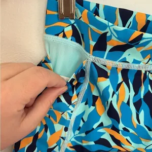 Offline by Aerie Printed Bike Shorts Size Small Blue thumbnail 2