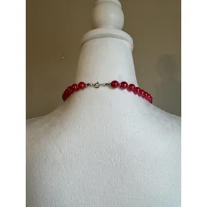 Pink And Gold Beaded Necklace thumbnail 3