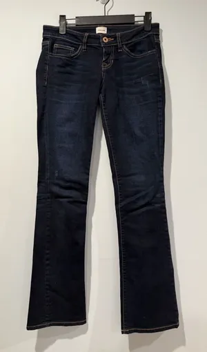 Sneak Peek Y2K Boot Cut Jeans Womens 29** Low Rise Stretch Distressed Travel thumbnail 1