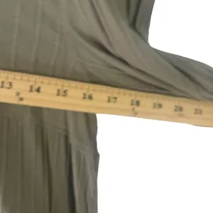American Eagle Women's Size XS Olive‎ Green Tiered Babydoll Top thumbnail 9