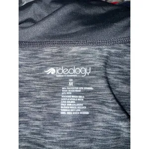 Ideology Womens Gray & Black Zip-Up Jacket M Polyester/Spandex Activewear With T thumbnail 6