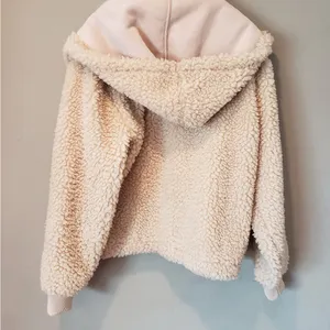 Abercrombie & Fitch Women's Camel Teddy Jacket thumbnail 3