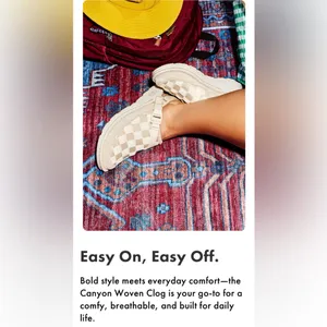 Chacos NIB women’s Canyon Woven Clogs sz 8 thumbnail 8