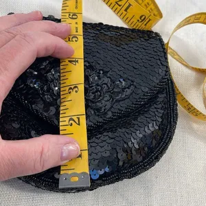 Vintage Magid, hand made sequined beaded crossbody bag thumbnail 8