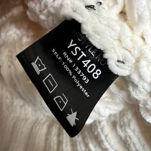 POL Chunky Knit Crew Neck Pullover Sweater Cream Size Small thumbnail 11