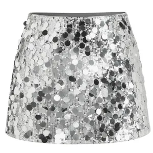 CIDER Sequin Mid Waist Mini Skirt large round circles nwot XS y2k 2000’s core thumbnail 1