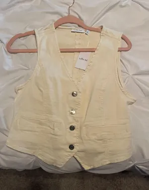 Buckle White Denim Top thumbnail 1