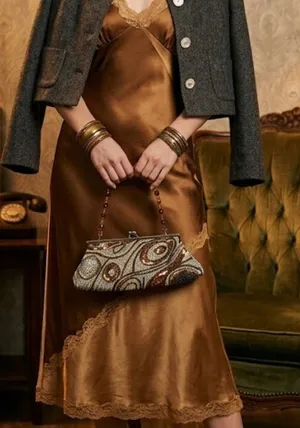 Statement Beaded Handbag ✨ Unique Vintage thumbnail 1