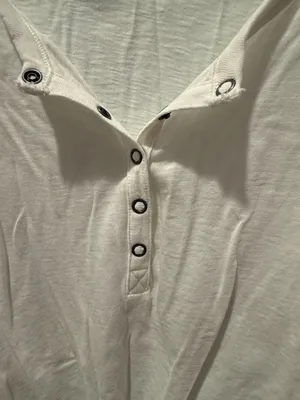 Aerie Long Sleeve Henley Top with Tie Front thumbnail 3