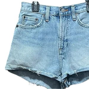 Aritzia Denim Forum Farrah‎ Cheeky Short Cutoff Denim Shorts Light Wash thumbnail 7