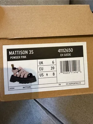 Dr. Martens Mattison Pink Suede Platform Sandals Size 8 NIB thumbnail 4