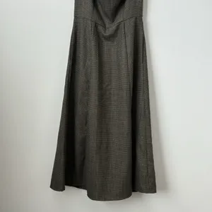 Reformation Stratford Wool Blend Midi Dress in Black Check Size: 4 thumbnail 6