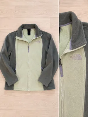 The North Face Women's Full-Zip Fleece Jacket Outdoor Sage Gray Large thumbnail 2