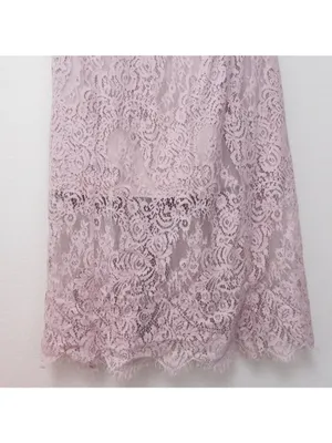 Keepsake The Label Sense Lace Midi Dress 10 Pink Sheer Sweetheart Tie Sleeve thumbnail 10