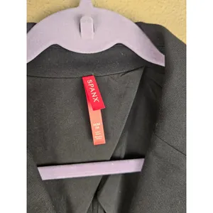 NWOT Spanx Womens Black The Perfect Oversized Blazer Vest Medium thumbnail 3
