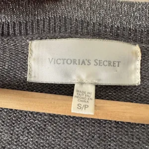 Victoria's Secret Metallic Lurex‎ Ruffle Gray Cardigan Sweater Y2K thumbnail 6