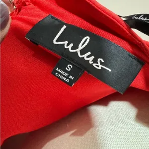 Lulu's little Red Dress open back size small‎ thumbnail 5