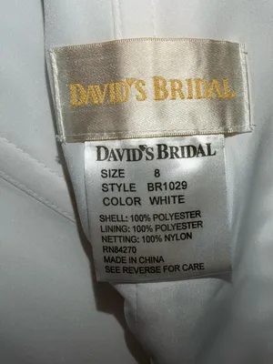 Pretty NEW Vintage Y2K David’s Bridal Organza Wedding Gown thumbnail 8