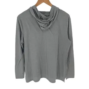 Curfew Womens Pullover Hoodie Long Sleeve Hooded Stretch Pocket Gray Size Medium thumbnail 3