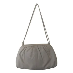 Vintage Aspects White Faux Leather Shoulder Bag Ruched Flap Y2K 90s Style thumbnail 3