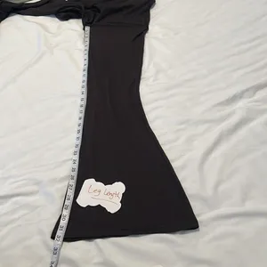 Satina size small black flare stretchy pants leggings EUC worn 3-4 times thumbnail 6