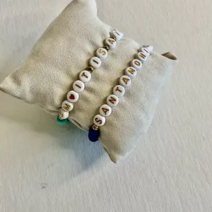 Santa Monica Beaded Bracelet Set White thumbnail 5