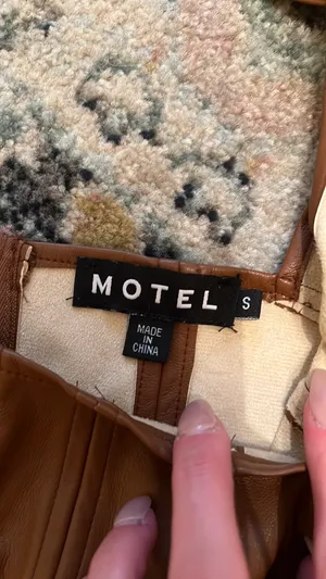 Motel Leather Top thumbnail 3