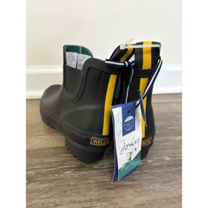 Joules Wellibob Black Rubber Ankle Rain Boots Womens Size 5 Waterproof Outdoor thumbnail 7