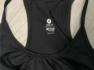 Athletic Black Racerback Tank Top - Brand: unknown thumbnail 2
