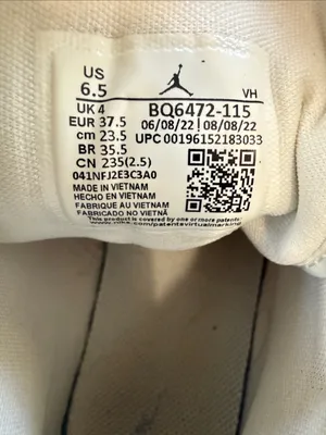 Jordan women’s High-Top Sneakers - Gray and White thumbnail 5