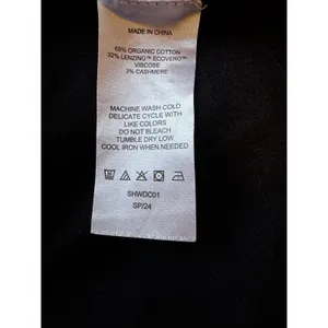 Quince Organic Cotton Cashmere Blend Crewneck Sweater Black Size Small thumbnail 5