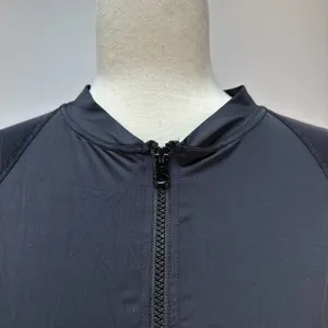 Niptuck Swim‎ Long Sleeve Full Zip Sun Safe Rashgurad Top Black Size 10 Jacket thumbnail 2