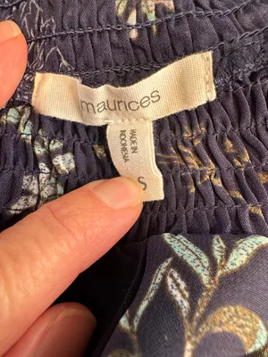 Maurices Navy Floral Dress thumbnail 3