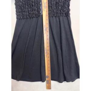 For Love & Lemons Black Sheer Mesh Floral Lace Mini Dress Size M skater daisy‎ thumbnail 10