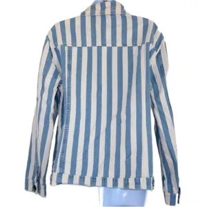 Show Me Your‎ Mumu Drine denim Jacket Sz S Marina striped thumbnail 3