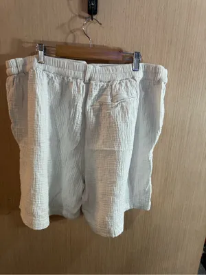 Women’s aerie Cotton White Gauze Relaxed Shorts Size XL thumbnail 2