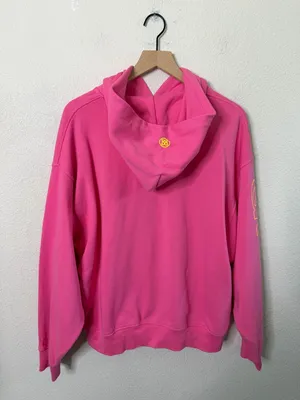 G/Fore Girl Golfer Sweatshirt Knockout Pink French Terry Hoodie Womens Size L thumbnail 8