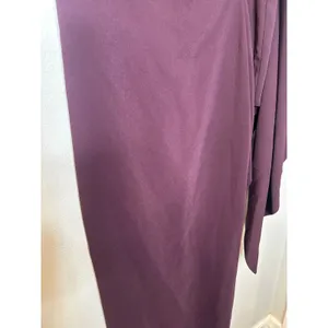 SOLACE LONDON Plum Purple Lydia One-Sleeve Cape Effect Cady Maxi Dress US 4 thumbnail 5